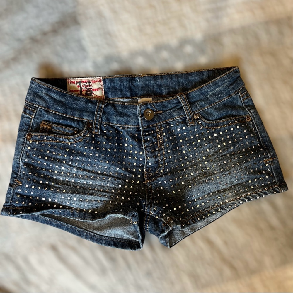 Stylish Denim Studded Shorts